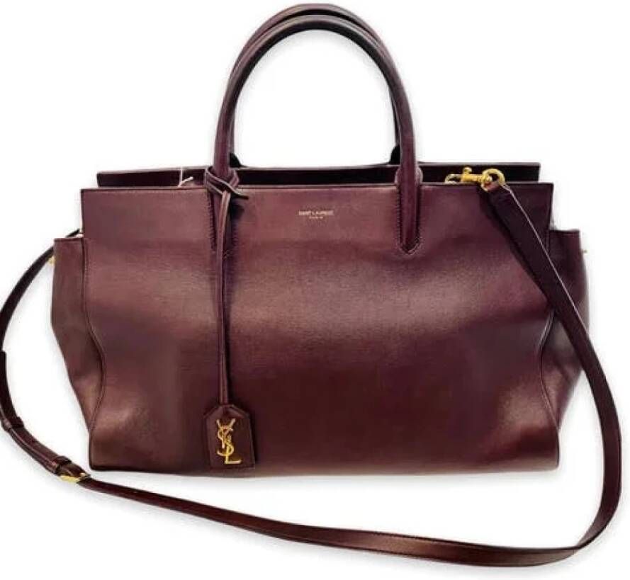 Saint Laurent Vintage Tweedehands handtas Bruin Unisex