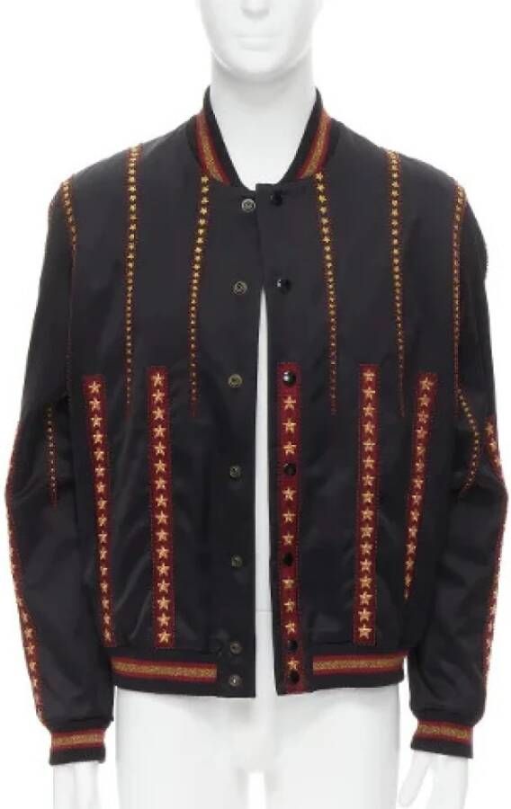 Saint Laurent Vintage Tweedehands jas Zwart Dames