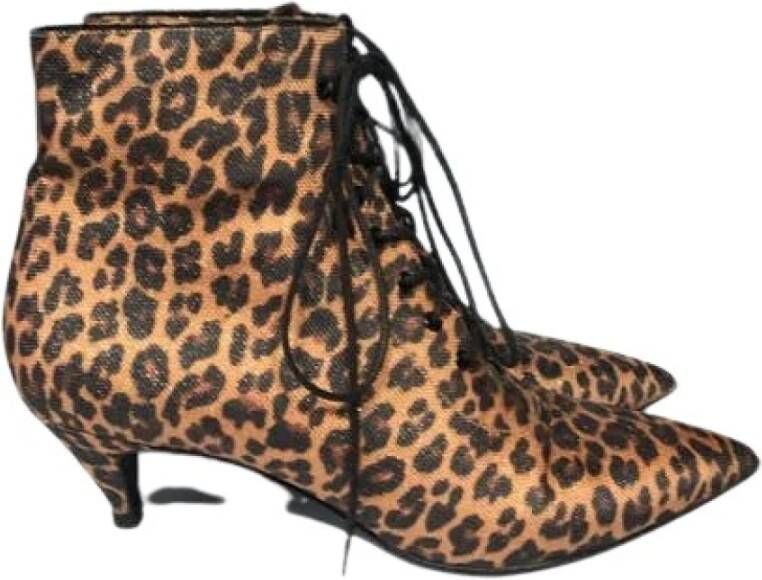 Saint Laurent Vintage Tweedehands laarzen Bruin Dames