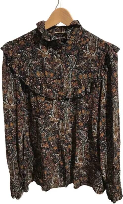 Saint Laurent Vintage Tweedehands overhemd en blouse Bruin Dames