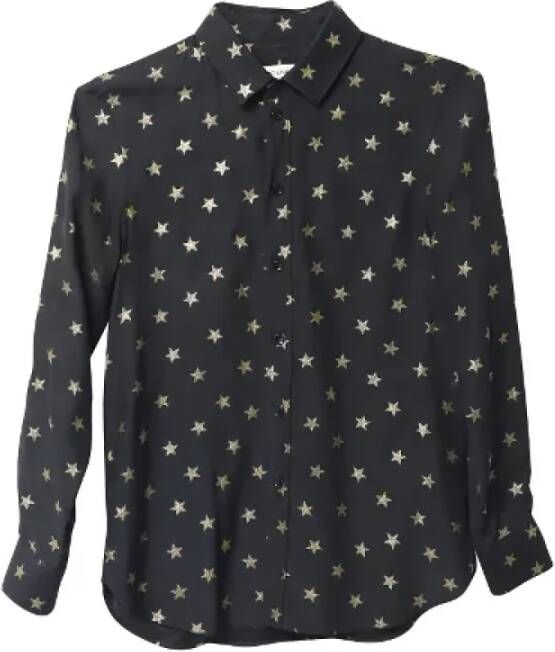 Saint Laurent Vintage Tweedehands overhemd en blouse Zwart Dames