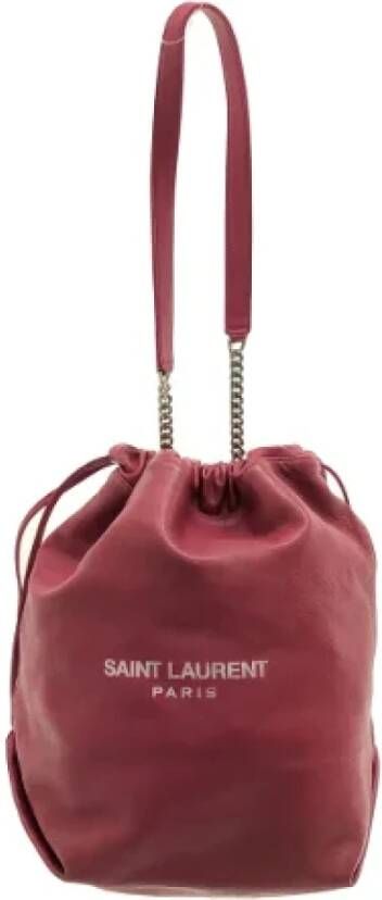 Saint Laurent Vintage Tweedehands schoudertas Rood Dames