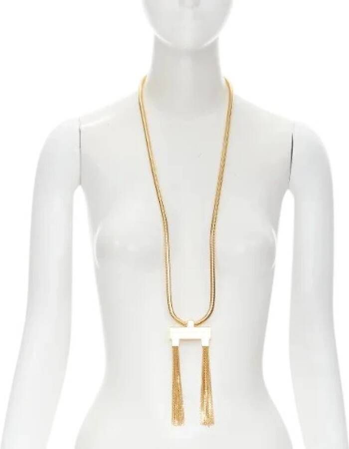Saint Laurent Vintage Tweedehands sieraden Yellow Dames
