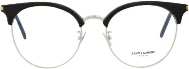 Saint Laurent Vintage Voldoende acetaat zonnebril Zwart Dames