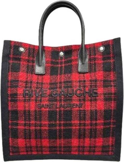 Saint Laurent Vintage Voldoende canvas-bakken Zwart Dames