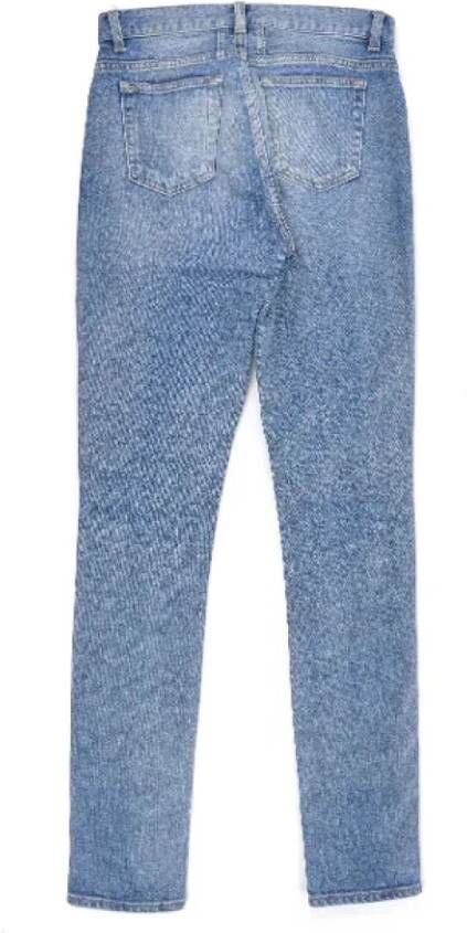 Saint Laurent Vintage Voldoende katoenen jeans Blauw Dames