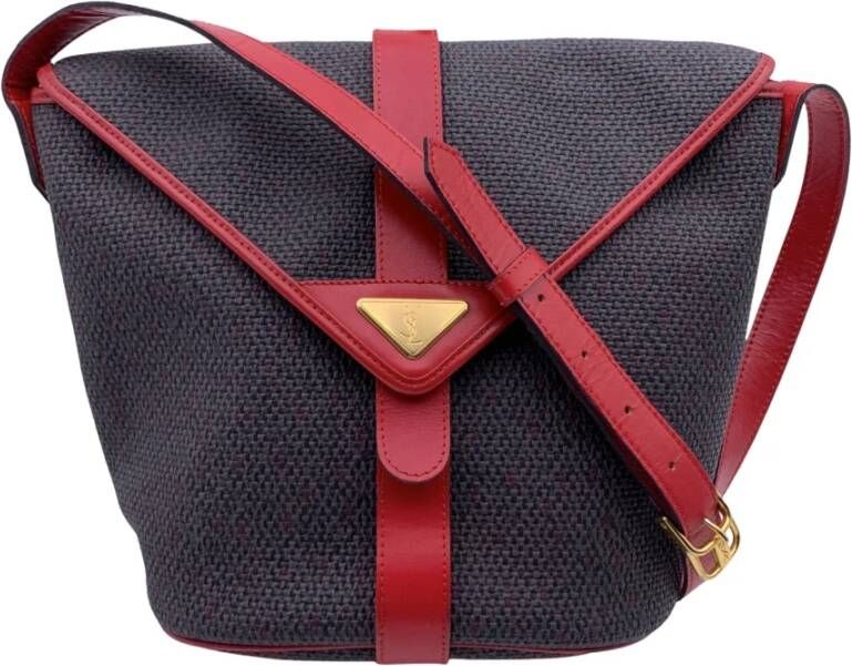 Saint Laurent Vintage Voldoende kruisbodemtassen Grijs Dames