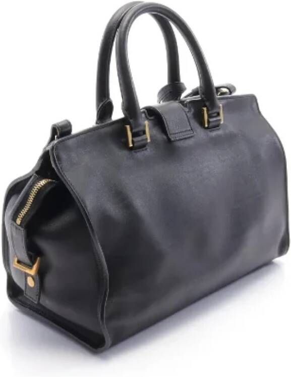 Saint Laurent Vintage Voldoende lederen handtassen Zwart Dames