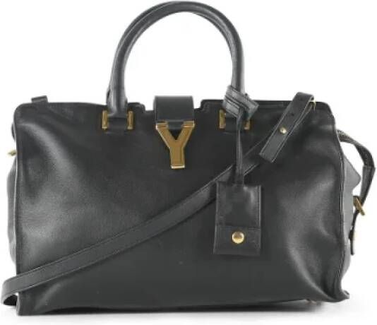 Saint Laurent Vintage Voldoende lederen handtassen Zwart Dames