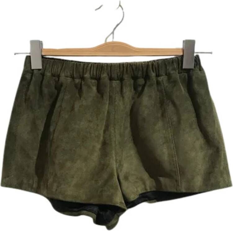 Saint Laurent Vintage Voldoende shorts Groen Dames