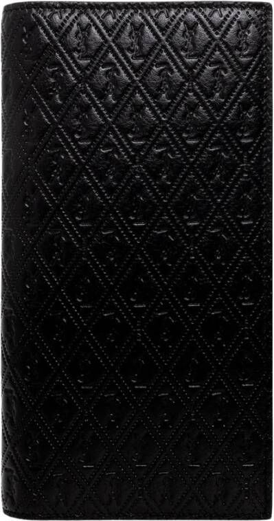 Saint Laurent Bifold portemonnee met monogram Black Heren