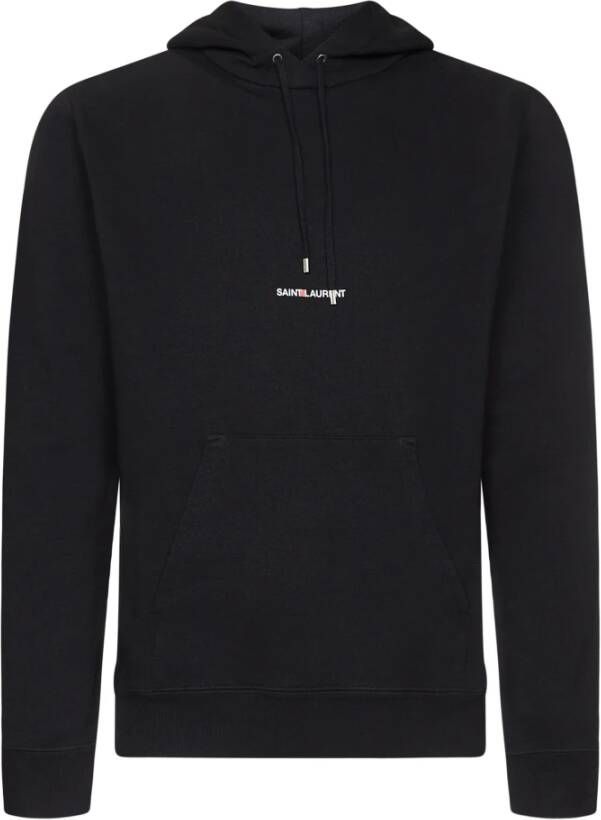 Saint Laurent Zwarte hoodie Zwart Heren