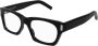 Saint Laurent Zwarte jurk met bloemenprint en Pegasus-knopen Black Dames - Thumbnail 1