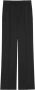 Saint Laurent Zwarte Zijden Broek met Plooien Zwart Dames - Thumbnail 3