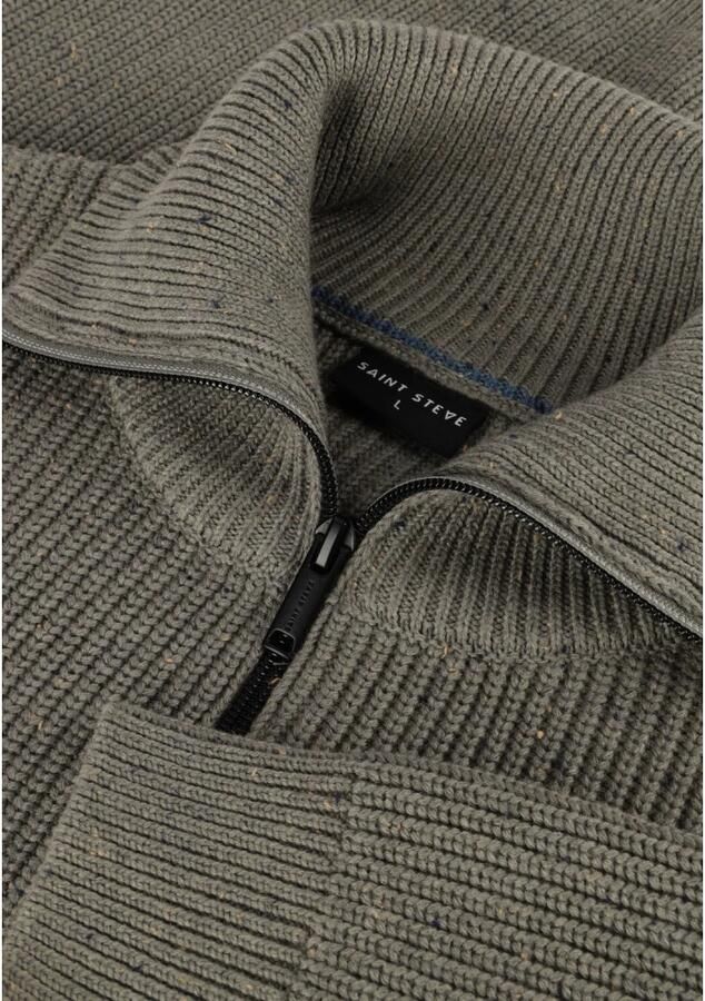 Saint Steve Heren Truien Vesten Groen Green Heren - Foto 1