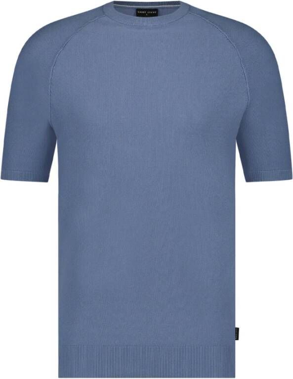 Saint Steve T-Shirts Blauw Heren