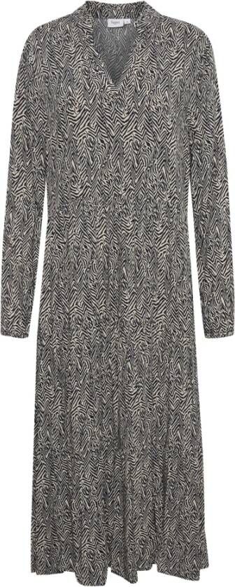 Saint Tropez Midi-jurk met all-over bloemenmotief model 'Maxi'