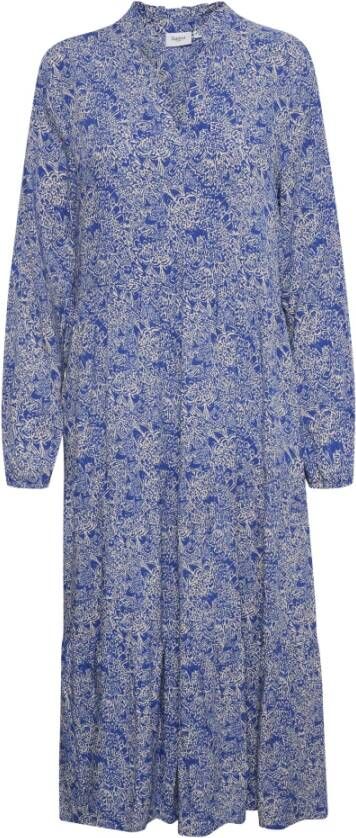 Saint Tropez Midi-jurk met all-over bloemenmotief model 'Maxi'