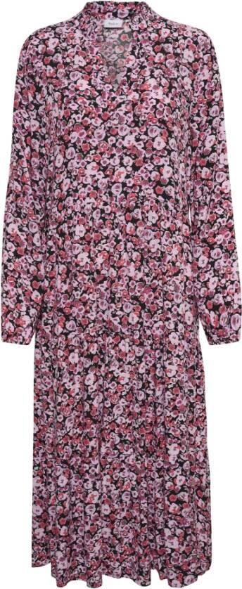 Saint Tropez Midi-jurk met all-over bloemenmotief model 'Maxi'