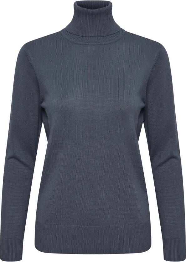 Saint Tropez J2046 MilaSZ Rollneck Pullover Blauw Dames