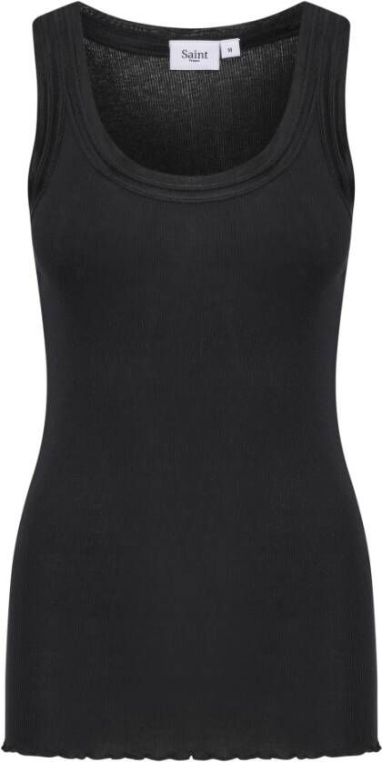 Saint Tropez Tanktop SZ-MAYA TANK TOP met zijde-aandeel