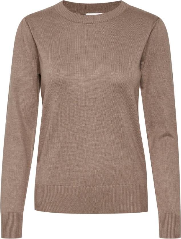 Saint Tropez MilaSZ Pullover Gebreid Antler Melange Brown Dames
