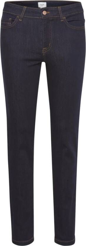 Saint Tropez Slim Fit Donkerblauwe Denim Jeans Blue Dames
