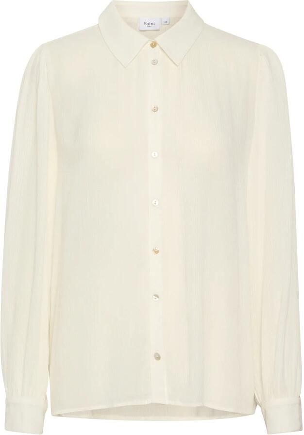 Saint Tropez Albasz Shirt Bluser 30512984 Ice White Dames