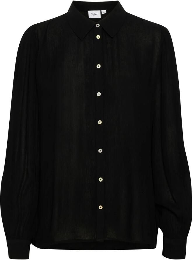 Saint Tropez Albasz Shirt Bluser 30512984 Zwart Black Dames