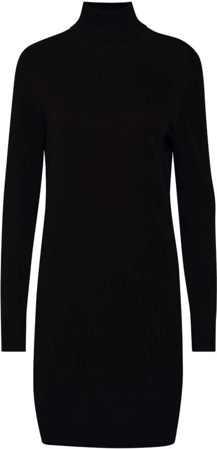 Saint Tropez Stijlvolle Gebreide Rolkraag Jurk in Zwart Black Dames - Foto 11