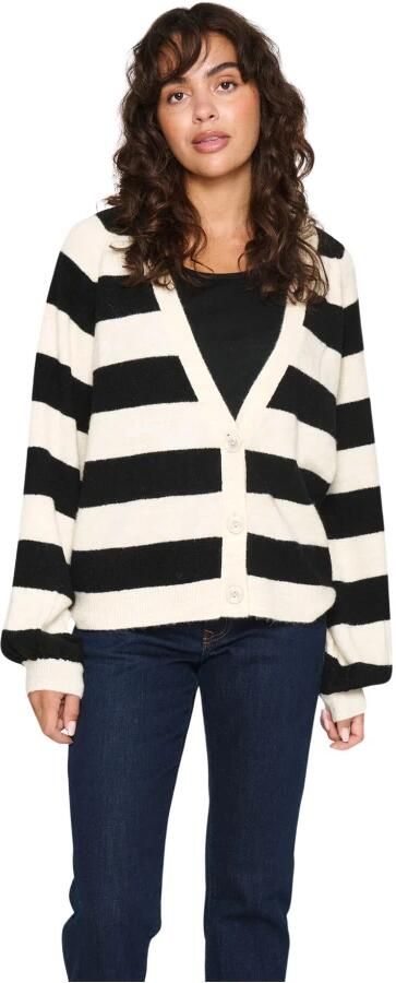 Saint Tropez Gestreepte Vest met Pofmouwen Multicolor Dames - Foto 6