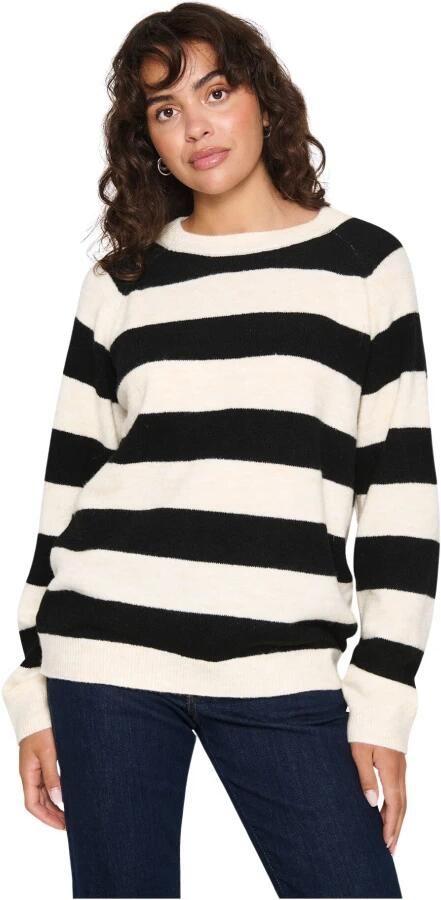 Saint Tropez Ice Black Stripe Gebreide Trui Multicolor Dames - Foto 6