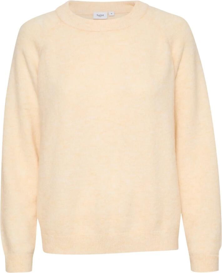 Saint Tropez Ice Melange Gebreide Trui Beige Dames - Foto 2