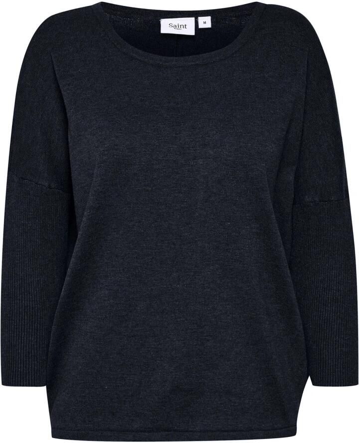 Saint Tropez Trui met ronde hals A2561 MilaSZ R-Neck Fijngebreid met viscose casual fit - Foto 2
