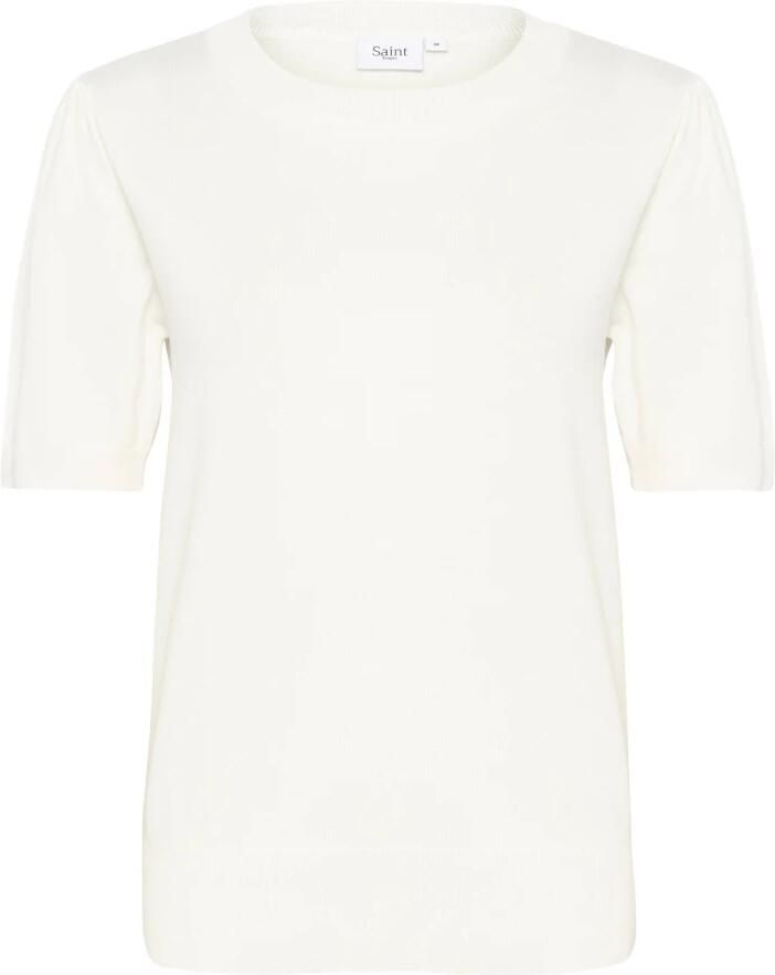 Saint Tropez Round-neck Knitwear White Dames - Foto 2