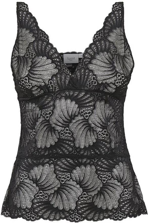 Saint Tropez Vrouwelijke Kant V-Hals Top Multicolor Dames - Foto 8