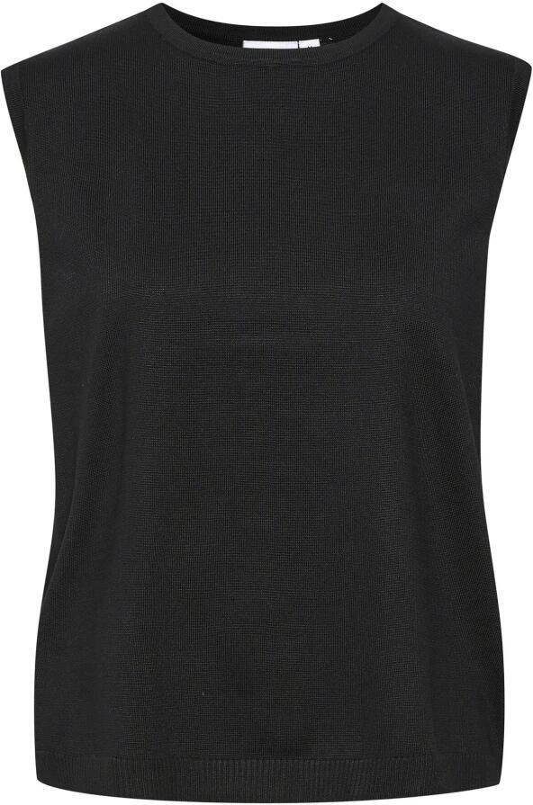 Saint Tropez Zwarte Gebreide Vest Milasz 30511506 Black Dames