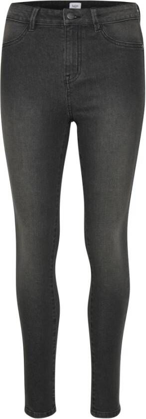 Saint Tropez Skinny-fit Hoge Taille Jeans Klassieke Blauwe Wassing Gray Dames