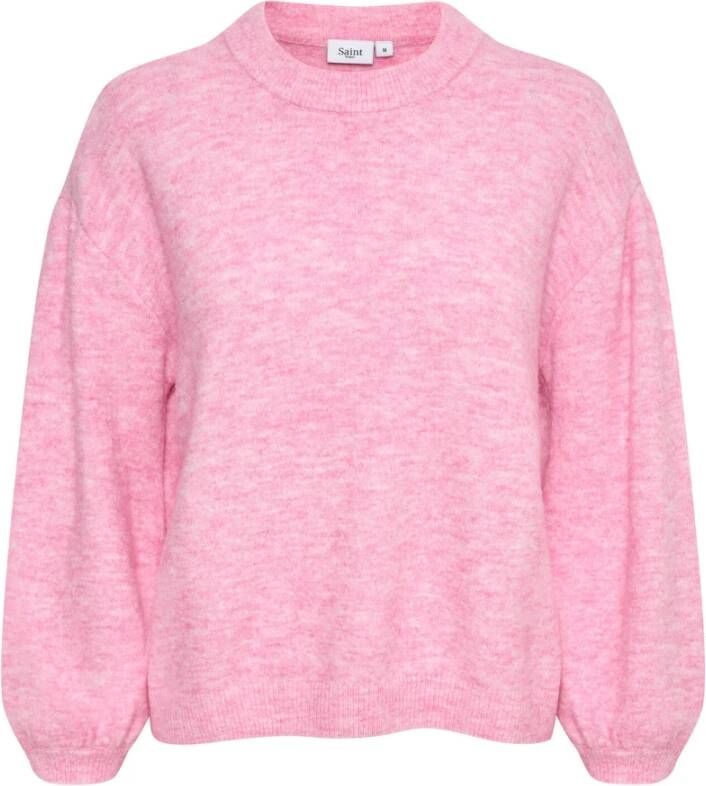 Saint Tropez Trui met pofmouwen Orchid Smoke Roze Dames