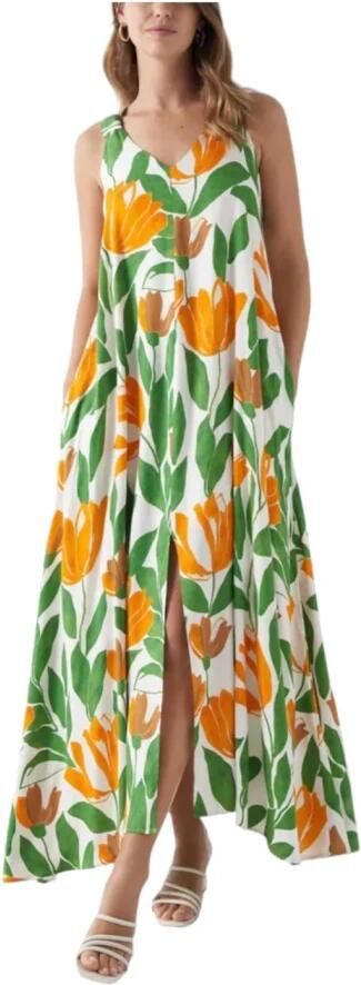 Salsa Bloemen A-Lijn Jurk Multicolor Dames - Foto 3