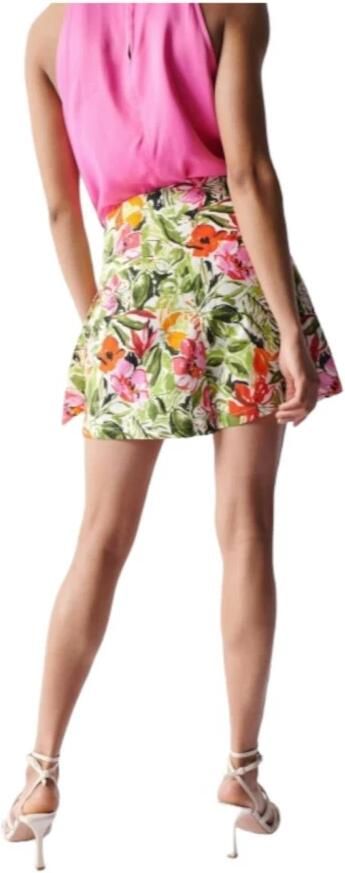 Salsa Bloemenprint High Waist Shorts Multicolor Dames - Foto 2