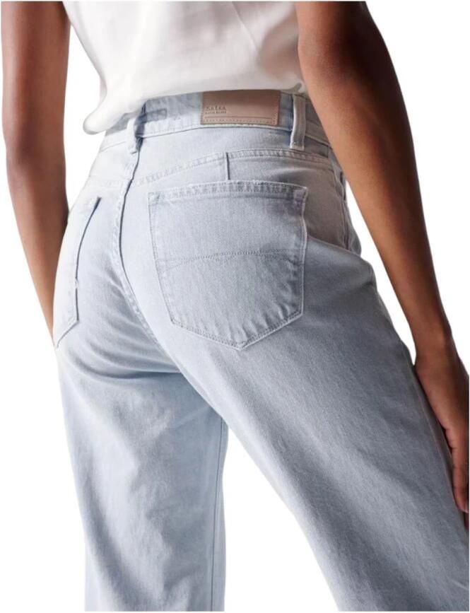 Salsa Cropped Jeans Blue Dames