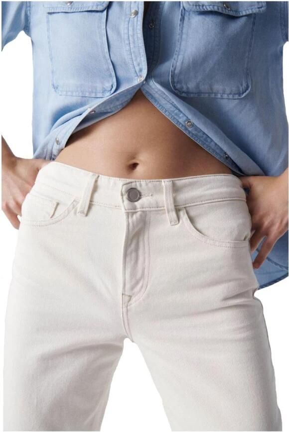 Salsa Cropped Trousers White Dames