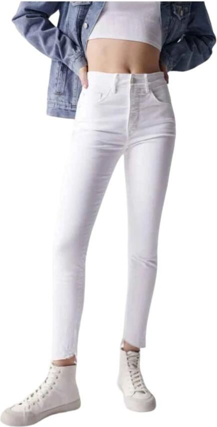 Salsa Moderne witte denim broek White Dames - Foto 3