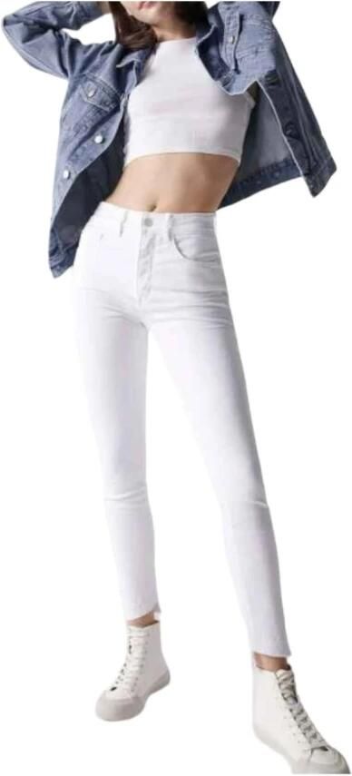 Salsa Moderne witte denim broek White Dames
