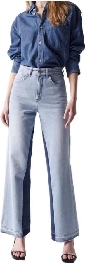 Salsa Push in Wide Leg Jeans met geheime glamour Blue Dames - Foto 3
