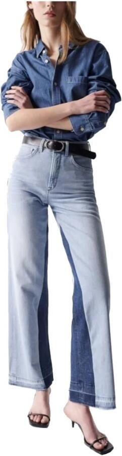 Salsa Push in Wide Leg Jeans met geheime glamour Blue Dames - Foto 2