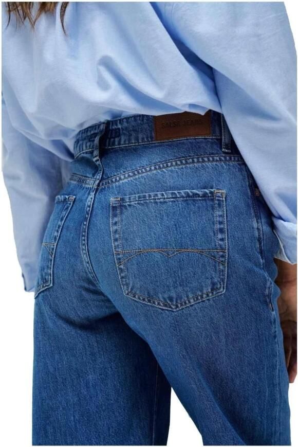 Salsa Wijde Pijp Jeans Blue Dames - Foto 3
