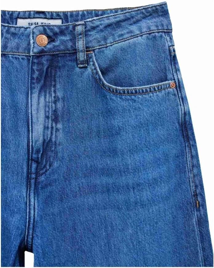 Salsa Wijde Pijp Jeans Blue Dames - Foto 2