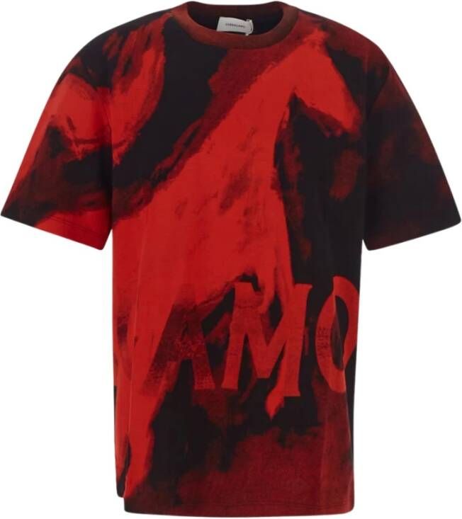 Salvatore Ferragamo Abstract Print T-Shirt Meerkleurig Heren